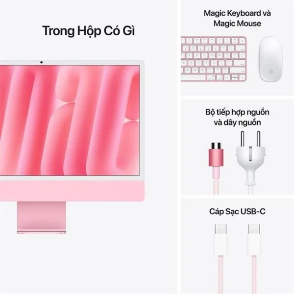 iMac 24 inch 2024 Apple M4 8CPU 8GPU 16GB RAM 256GB SSD – Full Box