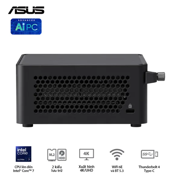 Máy tính Asus Mini PC NUC 14 PRO RNUC14RVHI3 – NEW Chính Hãng