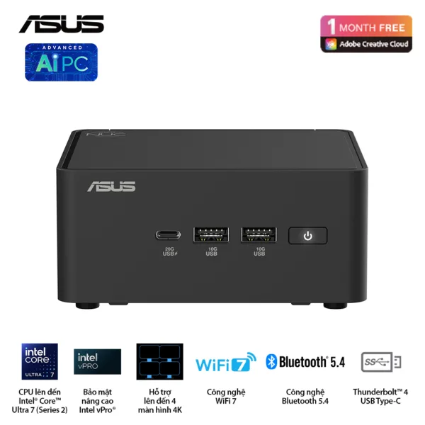 Máy tính Asus Mini PC NUC 15 PRO NUC15CRHU5 – NEW Chính Hãng