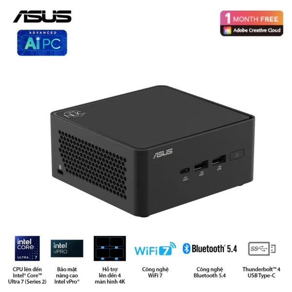 Máy tính Asus Mini PC NUC 15 PRO NUC15CRHU5 – NEW Chính Hãng