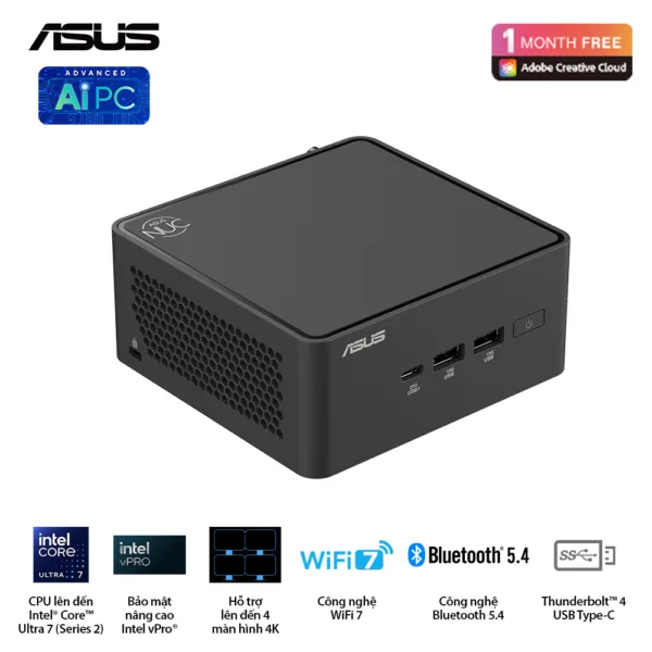 Máy tính Asus Mini PC NUC 15 PRO NUC15CRHU5 – NEW Chính Hãng