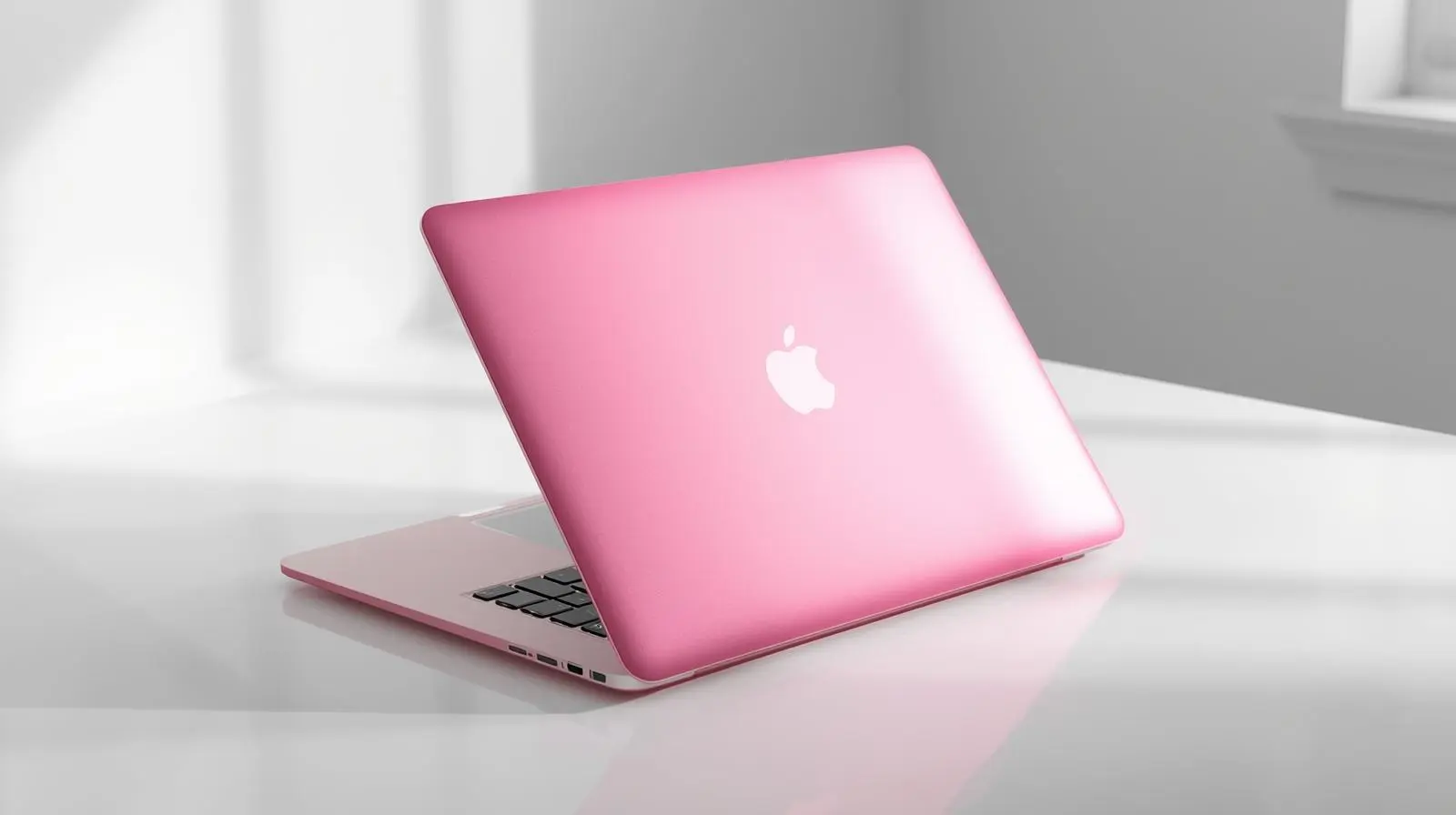 Macbook màu hồng