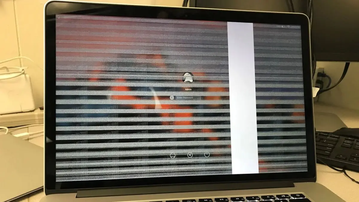 Lỗi màn hình kẻ ngang trên iMac M1