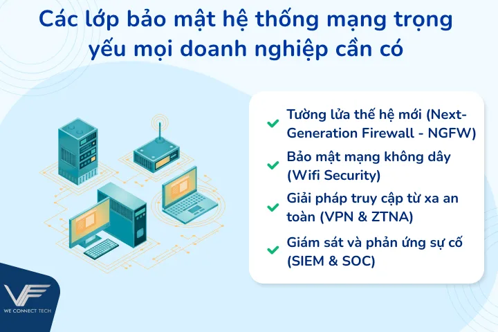 2. Các lớp bảo mật hệ thống mạng trọng yếu mọi doanh nghiệp cần có