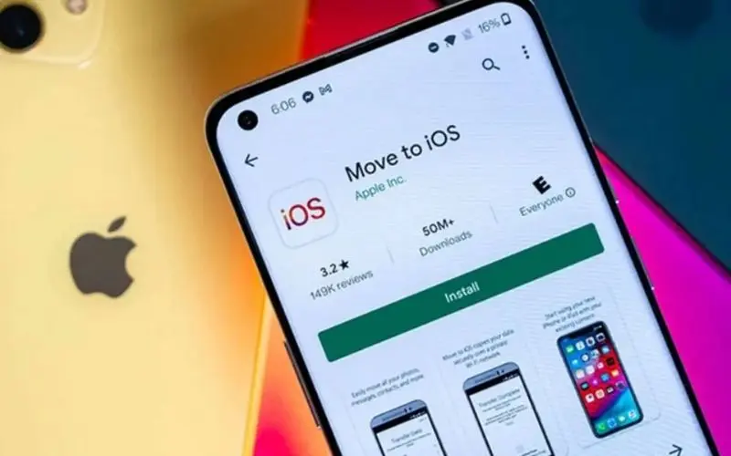 cách chuyển dữ liệu từ android sang iphone