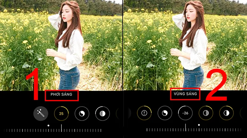 công thức chỉnh ảnh iphone