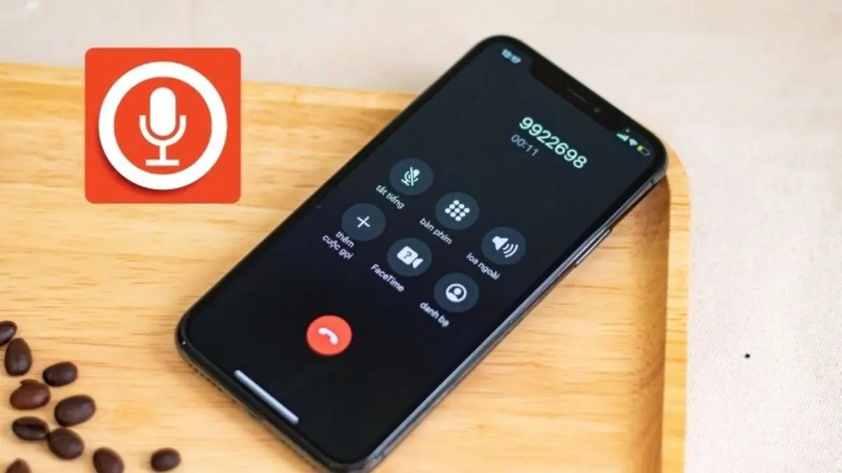 ghi âm cuộc gọi trên iphone