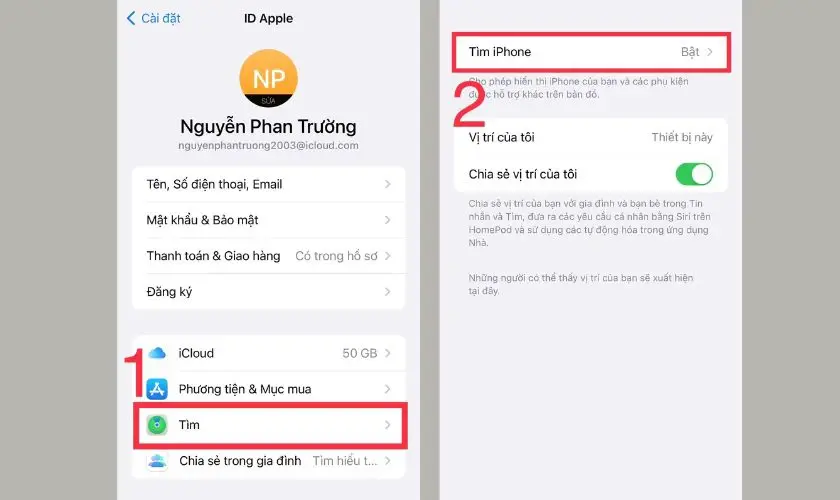 tìm iphone