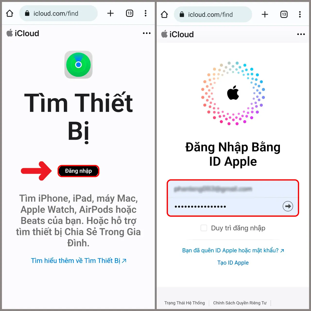 tìm iphone