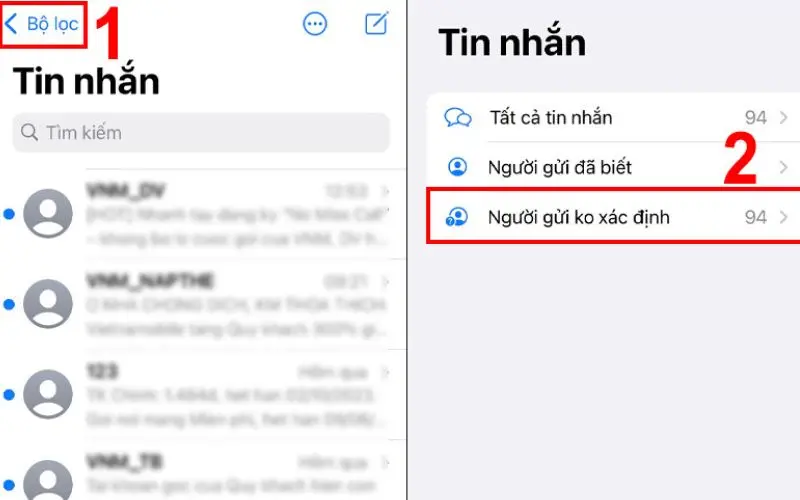 Chặn tin nhắn trên iPhone
