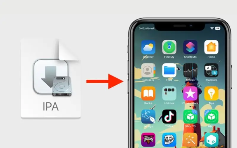 cài đặt file ipa trực tiếp trên iphone