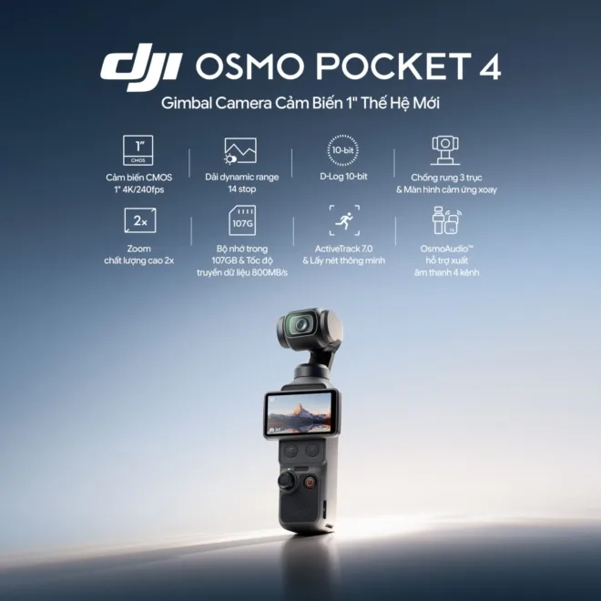DJI Osmo Pocket 4 Standard Combo – NEW Chính hãng