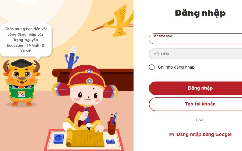 Đăng Nhập Trạng Nguyên Tiếng Việt